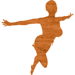 flying woman icon