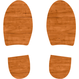 shoes footprints icon