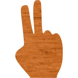 two fingers icon