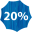 20 percent badge