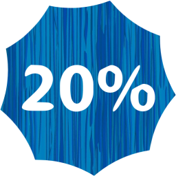 20 percent badge icon