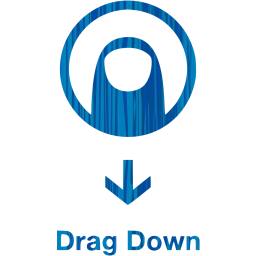 drag down 2 icon