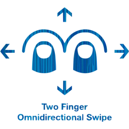 two finger omnidirectional swipe 2 icon