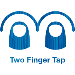 two finger tap 2 icon