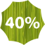 40 percent badge