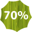 70 percent badge