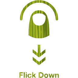 flick down 2 icon