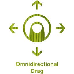 omnidirectional drag 2 icon