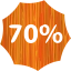 70 percent badge