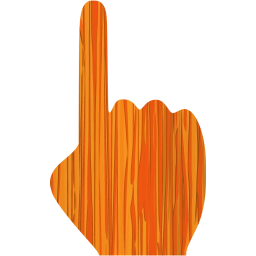 one finger icon
