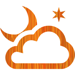 partly cloudy night icon