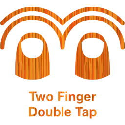 two finger double tap 2 icon