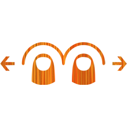 two finger horizontal swipe icon