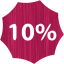 10 percent badge