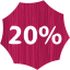 20 percent badge