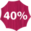 40 percent badge