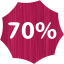 70 percent badge