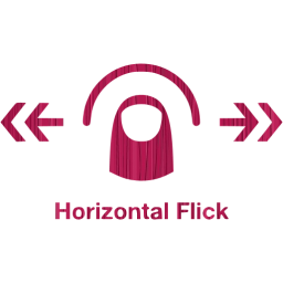 horizontal flick 2 icon