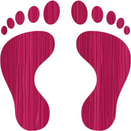 human footprints icon