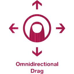 omnidirectional drag 2 icon