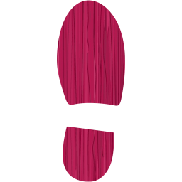 right shoe footprint icon