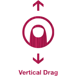 vertical drag 2 icon