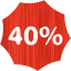 40 percent badge