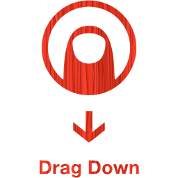 drag down 2 icon