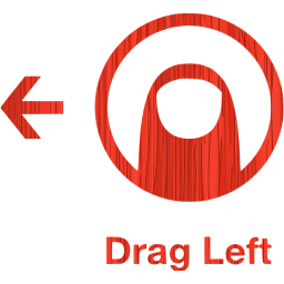 drag left 2 icon