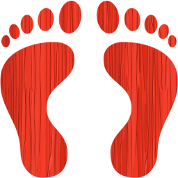 human footprints icon