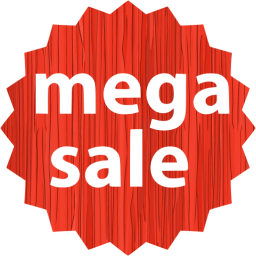 mega sale badge icon