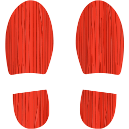 shoes footprints icon