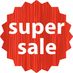 super sale badge icon