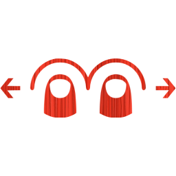 two finger horizontal swipe icon