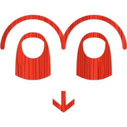 two finger swipe down icon