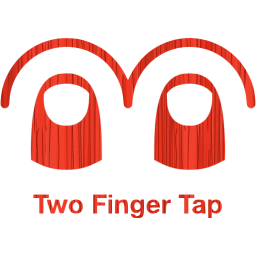 two finger tap 2 icon