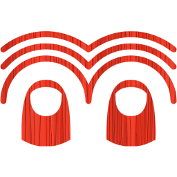 two finger triple tap icon