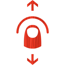 vertical swipe icon