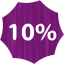 10 percent badge