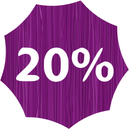 20 percent badge icon