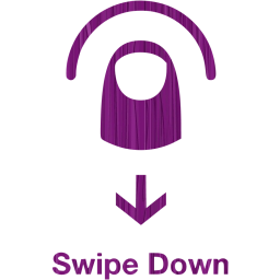 swipe down 2 icon