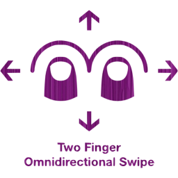 two finger omnidirectional swipe 2 icon