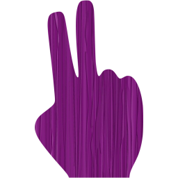 two fingers icon