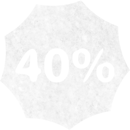 40 percent badge icon