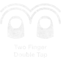 two finger double tap 2 icon