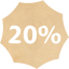 20 percent badge