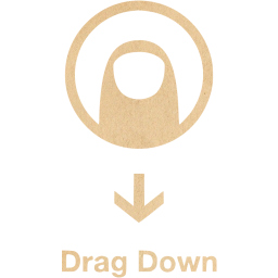 drag down 2 icon