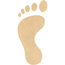 left footprint icon