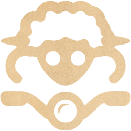 sheep on bike icon