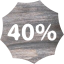 40 percent badge